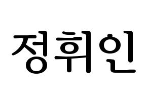 KPOP Mamamoo(마마무、ママムー) 휘인 (フィイン) プリント用応援ボード型紙、うちわ型紙　韓国語/ハングル文字型紙 通常