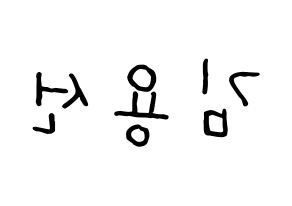 KPOP Mamamoo(마마무、ママムー) 솔라 (ソラ) k-pop 応援ボード メッセージ 型紙 左右反転