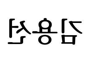KPOP Mamamoo(마마무、ママムー) 솔라 (ソラ) プリント用応援ボード型紙、うちわ型紙　韓国語/ハングル文字型紙 左右反転