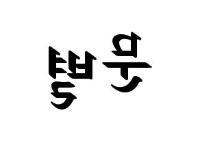KPOP Mamamoo(마마무、ママムー) 문별 (ムンビョル) 応援ボード ハングル 型紙  左右反転