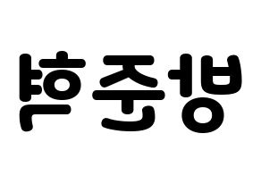 KPOP MCND(엠씨엔디、エムシーエヌディー) 윈 (ウィン) 応援ボード・うちわ　韓国語/ハングル文字型紙 左右反転