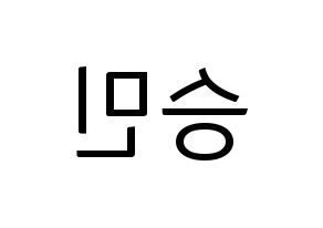KPOP MCND(엠씨엔디、エムシーエヌディー) 빅 (ビック) コンサート用　応援ボード・うちわ　韓国語/ハングル文字型紙 左右反転