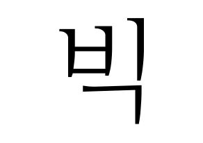 KPOP MCND(엠씨엔디、エムシーエヌディー) 빅 (ビック) 応援ボード・うちわ　韓国語/ハングル文字型紙 通常