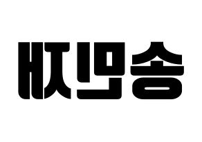 KPOP MCND(엠씨엔디、エムシーエヌディー) 민재 (ミンジェ) コンサート用　応援ボード・うちわ　韓国語/ハングル文字型紙 左右反転