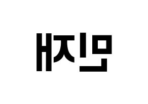 KPOP MCND(엠씨엔디、エムシーエヌディー) 민재 (ミンジェ) k-pop アイドル名前 ファンサボード 型紙 左右反転