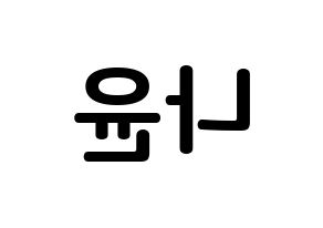 KPOP MOMOLAND(모모랜드、モモランド) 나윤 (キム・ナユン, ナユン) k-pop アイドル名前　ボード 言葉 左右反転