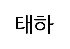 KPOP MOMOLAND(모모랜드、モモランド) 태하 (テハ) コンサート用　応援ボード・うちわ　韓国語/ハングル文字型紙 通常
