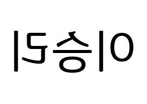 KPOP MOMOLAND(모모랜드、モモランド) 낸시 (ナンシー) プリント用応援ボード型紙、うちわ型紙　韓国語/ハングル文字型紙 左右反転