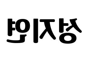 KPOP MOMOLAND(모모랜드、モモランド) 제인 (ジェイン) コンサート用　応援ボード・うちわ　韓国語/ハングル文字型紙 左右反転