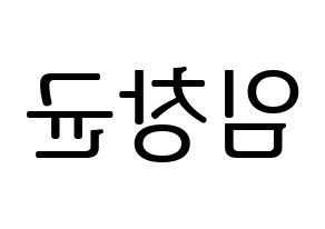 KPOP MONSTA X(몬스타엑스、モンスタ・エックス) 아이엠 (アイ・エム) プリント用応援ボード型紙、うちわ型紙　韓国語/ハングル文字型紙 左右反転