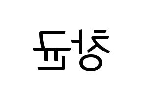 KPOP MONSTA X(몬스타엑스、モンスタ・エックス) 아이엠 (アイ・エム) コンサート用　応援ボード・うちわ　韓国語/ハングル文字型紙 左右反転