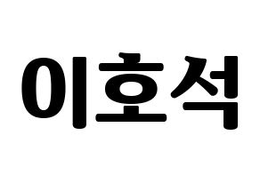 KPOP MONSTA X(몬스타엑스、モンスタ・エックス) 원호 (ウォノ) コンサート用　応援ボード・うちわ　韓国語/ハングル文字型紙 通常