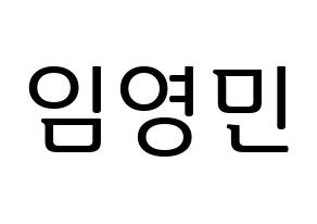KPOP MXM(엠엑스엠、エムエックスエム) 임영민 (ヨンミン) プリント用応援ボード型紙、うちわ型紙　韓国語/ハングル文字型紙 通常