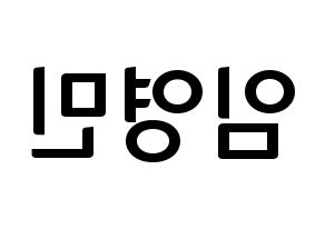 KPOP MXM(엠엑스엠、エムエックスエム) 임영민 (ヨンミン) k-pop アイドル名前 ファンサボード 型紙 左右反転