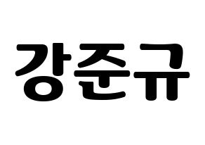 KPOP MYNAME(마이네임、マイネーム) 준Q (ジュンQ) コンサート用　応援ボード・うちわ　韓国語/ハングル文字型紙 通常