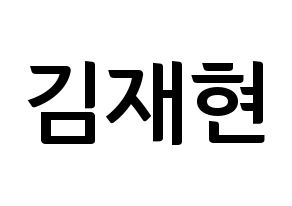 KPOP N.Flying(엔플라잉、エヌフライング) 김재현 (ジェヒョン) k-pop アイドル名前 ファンサボード 型紙 通常