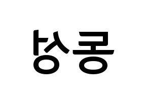 KPOP N.Flying(엔플라잉、エヌフライング) 서동성 (ドンソン) k-pop アイドル名前 ファンサボード 型紙 左右反転