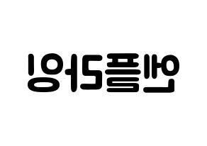 KPOP歌手 N.Flying(엔플라잉、エヌフライング) 応援ボード型紙、うちわ型紙　韓国語/ハングル文字 左右反転