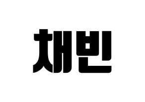 KPOP NATURE(네이처、ネイチャー) 채빈 (チェビン) コンサート用　応援ボード・うちわ　韓国語/ハングル文字型紙 通常
