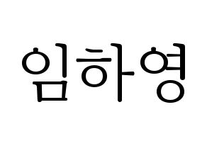 KPOP NATURE(네이처、ネイチャー) 루 (ルー) 応援ボード・うちわ　韓国語/ハングル文字型紙 通常
