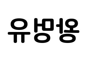 KPOP NATURE(네이처、ネイチャー) 오로라 (王梦妤, オーロラ) k-pop アイドル名前　ボード 言葉 左右反転