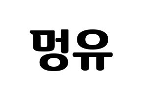 KPOP NATURE(네이처、ネイチャー) 오로라 (オーロラ) コンサート用　応援ボード・うちわ　韓国語/ハングル文字型紙 通常