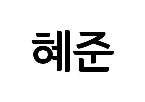 KPOP NATURE(네이처、ネイチャー) 유채 (ユチェ) k-pop アイドル名前 ファンサボード 型紙 通常