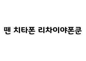 KPOP NCT(엔씨티、エヌシーティー) 텐 (テン) 応援ボード・うちわ　韓国語/ハングル文字型紙 通常