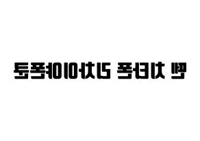 KPOP NCT(엔씨티、エヌシーティー) 텐 (テン) コンサート用　応援ボード・うちわ　韓国語/ハングル文字型紙 左右反転