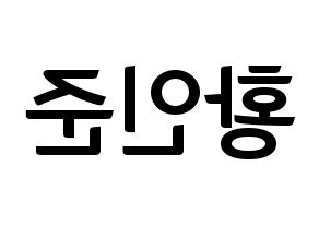 KPOP NCT(엔씨티、エヌシーティー) 런쥔 (ロンジュン) k-pop アイドル名前 ファンサボード 型紙 左右反転