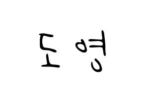 KPOP NCT(엔씨티、エヌシーティー) 도영 (ドヨン) 応援ボード ハングル 型紙  通常