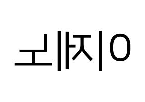 KPOP NCT(엔씨티、エヌシーティー) 제노 (ジェノ) プリント用応援ボード型紙、うちわ型紙　韓国語/ハングル文字型紙 左右反転