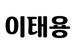 KPOP NCT(엔씨티、エヌシーティー) 태용 (テヨン) コンサート用　応援ボード・うちわ　韓国語/ハングル文字型紙 通常