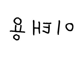 KPOP NCT(엔씨티、エヌシーティー) 태용 (テヨン) k-pop 応援ボード メッセージ 型紙 左右反転