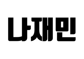 KPOP NCT(엔씨티、エヌシーティー) 재민 (ジェミン) コンサート用　応援ボード・うちわ　韓国語/ハングル文字型紙 通常