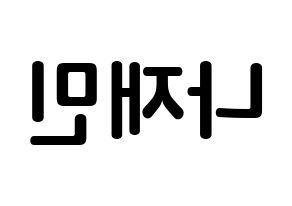 KPOP NCT(엔씨티、エヌシーティー) 재민 (ナ・ジェミン, ジェミン) k-pop アイドル名前　ボード 言葉 左右反転