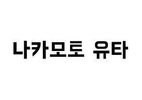 KPOP NCT(엔씨티、エヌシーティー) 유타 (ユウタ) k-pop アイドル名前 ファンサボード 型紙 通常