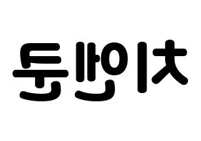KPOP NCT(엔씨티、エヌシーティー) 쿤 (クン) 応援ボード・うちわ　韓国語/ハングル文字型紙 左右反転