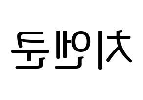 KPOP NCT(엔씨티、エヌシーティー) 쿤 (クン) プリント用応援ボード型紙、うちわ型紙　韓国語/ハングル文字型紙 左右反転