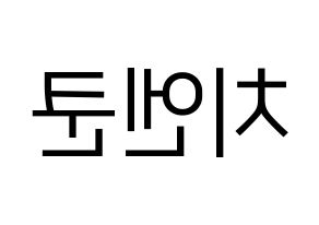 KPOP NCT(엔씨티、エヌシーティー) 쿤 (クン) プリント用応援ボード型紙、うちわ型紙　韓国語/ハングル文字型紙 左右反転