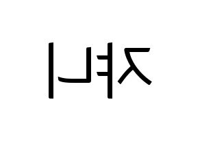 KPOP NCT(엔씨티、エヌシーティー) 쟈니 (ジャニー) コンサート用　応援ボード・うちわ　韓国語/ハングル文字型紙 左右反転
