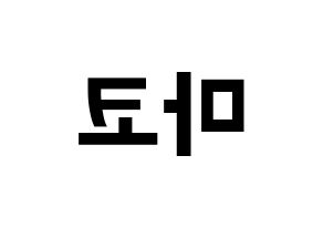 KPOP NiziU(니지유、ニジュー) 마코 (真子) k-pop アイドル名前 ファンサボード 型紙 左右反転