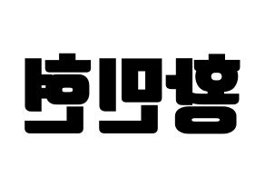 KPOP NU'EST(뉴이스트、ニューイースト) 민현 (ミンヒョン) コンサート用　応援ボード・うちわ　韓国語/ハングル文字型紙 左右反転