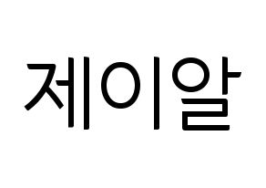KPOP NU'EST(뉴이스트、ニューイースト) 제이알 (JR) コンサート用　応援ボード・うちわ　韓国語/ハングル文字型紙 通常