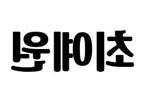 KPOP OH MY GIRL(오마이걸、オーマイガール) 아린 (アリン) コンサート用　応援ボード・うちわ　韓国語/ハングル文字型紙 左右反転