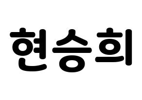 KPOP OH MY GIRL(오마이걸、オーマイガール) 승희 (スンヒ) 応援ボード・うちわ　韓国語/ハングル文字型紙 通常