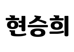 KPOP OH MY GIRL(오마이걸、オーマイガール) 승희 (スンヒ) コンサート用　応援ボード・うちわ　韓国語/ハングル文字型紙 通常