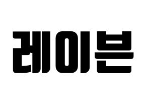 KPOP ONEUS(원어스、ワナス) 레이븐 (レイブン) コンサート用　応援ボード・うちわ　韓国語/ハングル文字型紙 通常