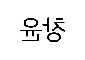 KPOP ONF(온앤오프、オンエンオフ) 이션 (イーション) コンサート用　応援ボード・うちわ　韓国語/ハングル文字型紙 左右反転