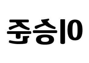 KPOP ONF(온앤오프、オンエンオフ) 제이어스 (ジェイアス) コンサート用　応援ボード・うちわ　韓国語/ハングル文字型紙 左右反転